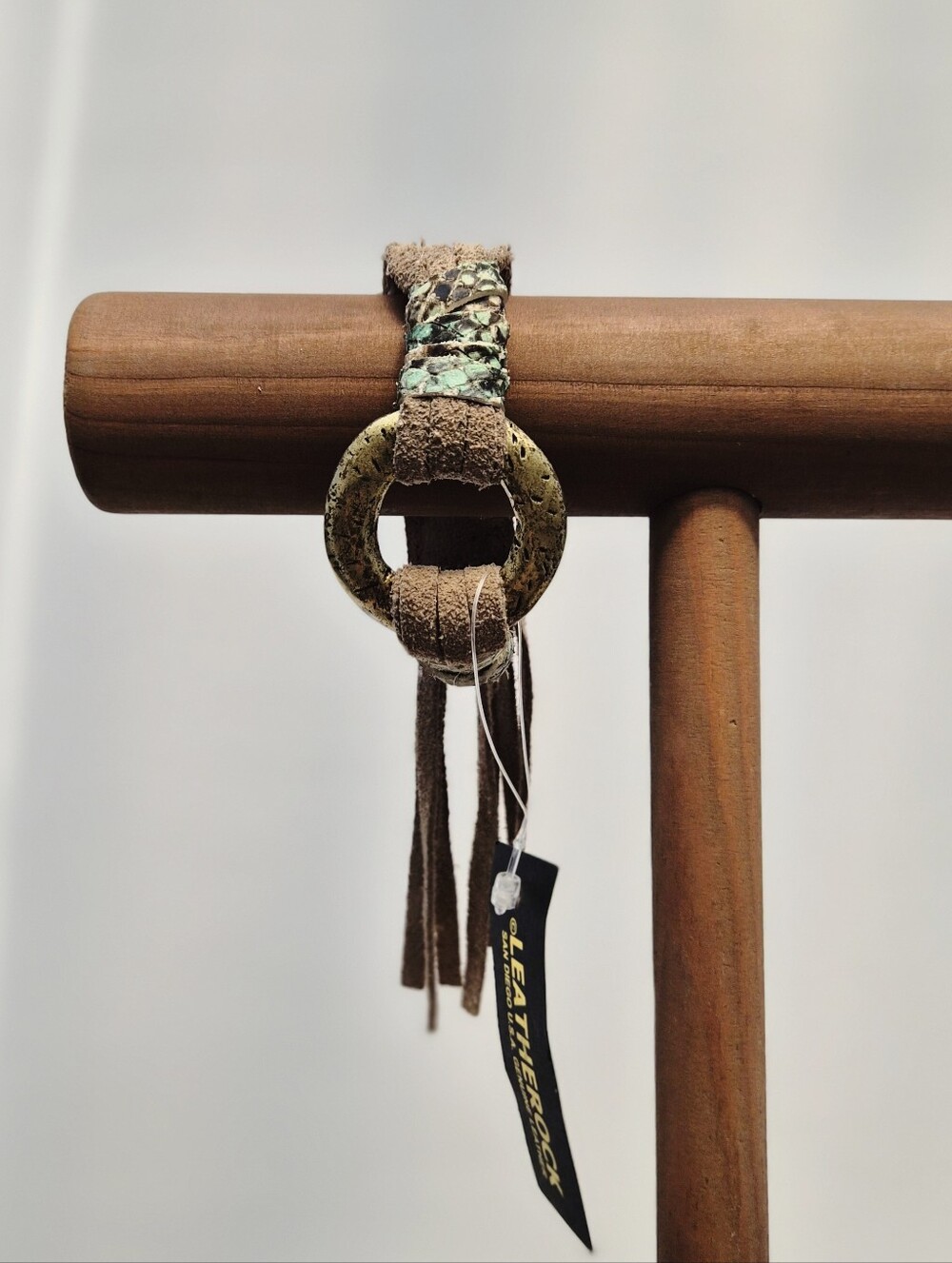 Leatherock‎ Bracelet Western Gothic Boho Fringe Tassel Python Desert Festival